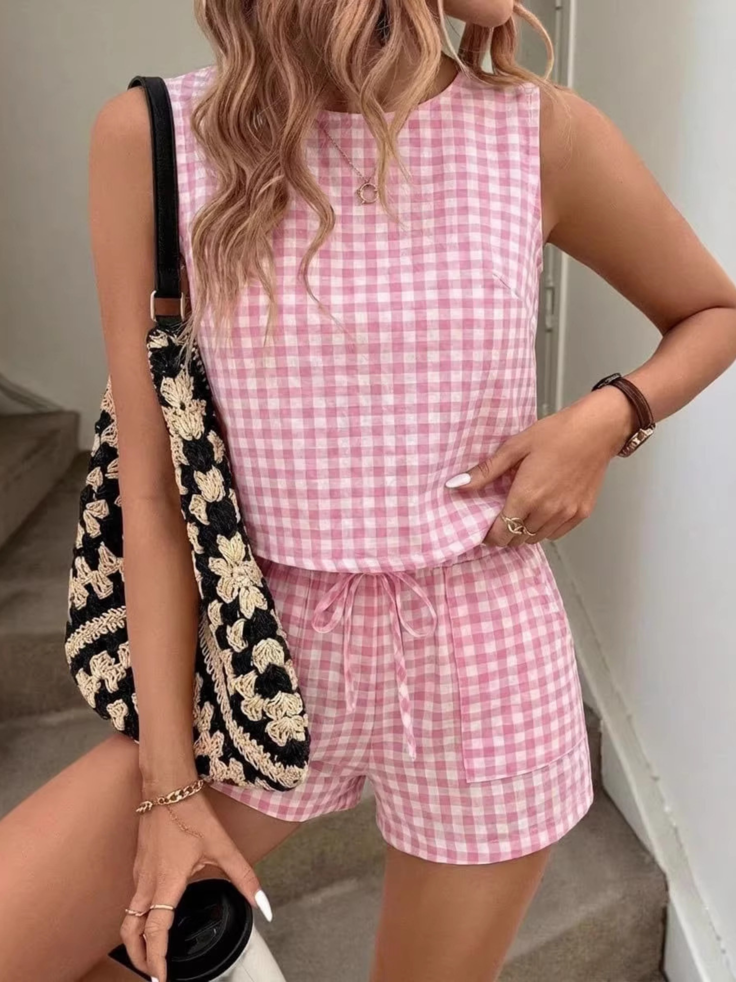 Bloom® Blush Gingham Set